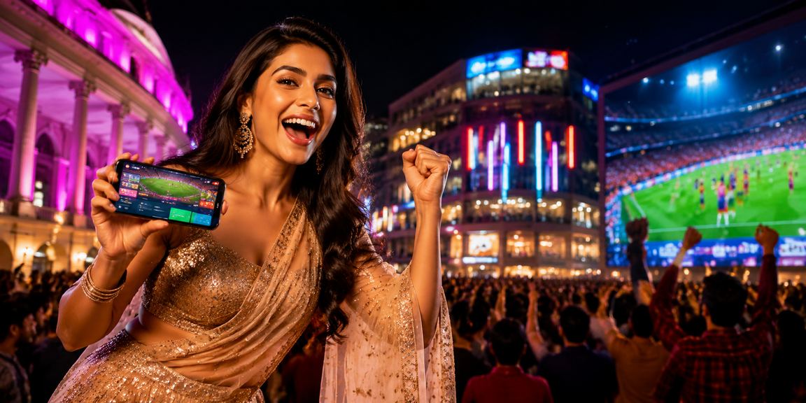 Player enjoying mobile card games in Connaught Place, Delhi